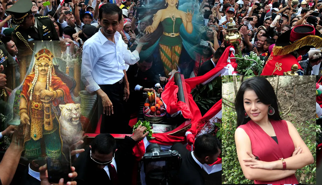 Membenarkan ucapan Sara Wijianto, chef Aiko juga melihat ada pasukan gaib berkuda saat Jokowi diarak. Diantara mereka ada Prabu Siliwangi dan Ratu Pantai Selatan (Istimewa)
