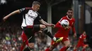 Fulham hanya dapat mencetak satu gol dari Timothy Castagne (45+2'). (BENJAMIN CREMEL / AFP)