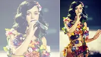 Tampil Memukau, Katy Perry Tempel Ratusan Bunga