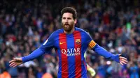 Messi mencetak 91 gol pada 2012. Prestasi Messi itu tercatat dalam Guinness World Record dan hingga kini rekor tersebut belum terpecahkan. (AP Photo)