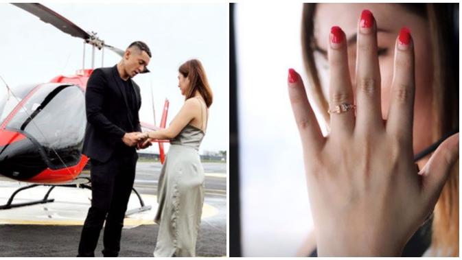 6 Momen Artis Miller Khan Lamar Kekasih di Helikopter ...