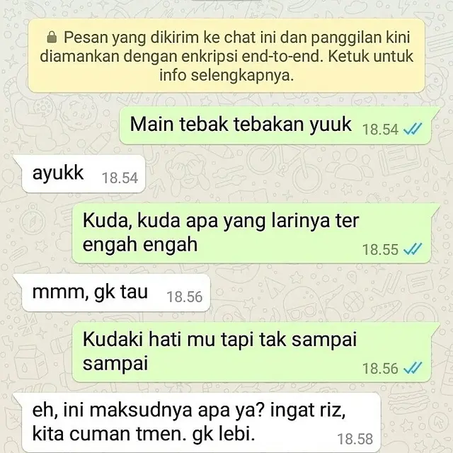 Chat Kocak Terjebak Friedzone