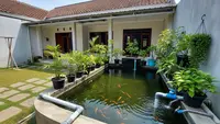 10 Desain Kolam Ikan Air Tawar yang Mudah Dikuras, Praktis untuk Rumah Subsidi