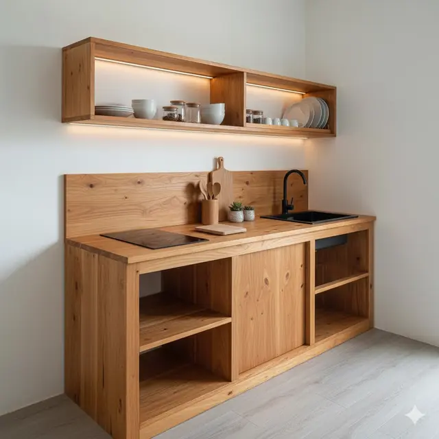 Dapur Rumah Kecil 2x2 Meter Gaya Japandi