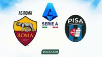 Cover prediksi Liga Italia: AS Roma Vs Pisa. (Hendry Wibowo/Bola.com/Gemini)