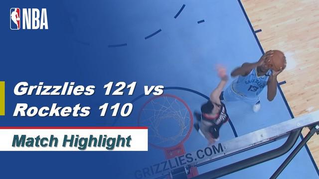 Berita Video Highlights NBA 2019-2020, Memphis Grizzlies Vs Houston Rockets 121-110