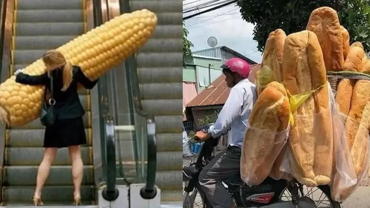 6 Tingkah Nyeleneh Bawa Barang Ukuran Gede Ini Kocak, Ada-Ada Saja