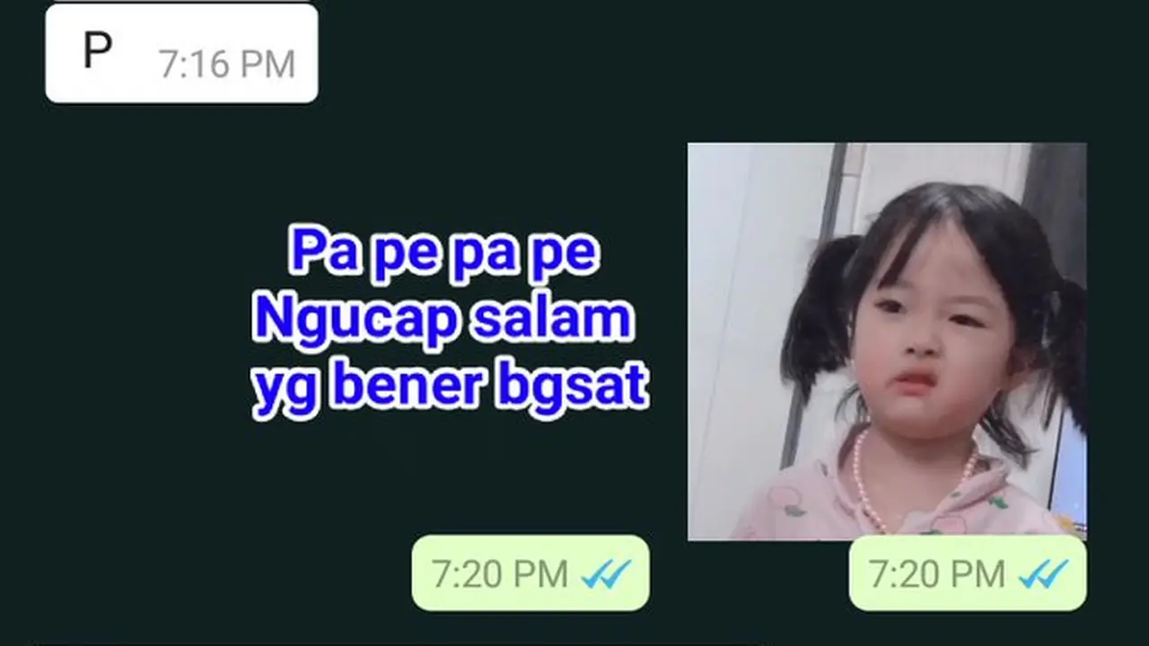 Balas chat ayah dengan stiker kocak