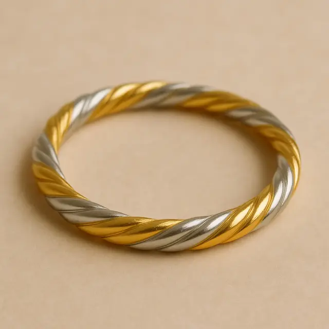 9 Model Gelang Kombinasi Emas Kuning dan Putih 10 Gram 18K untuk Muslimah Gen-Z, Cek Perkiraan Harganya