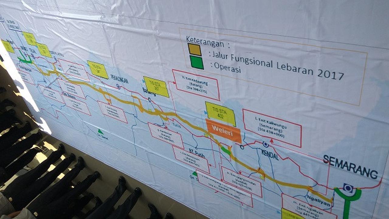 Titik Macet dan Longsor di Tol Brebes Timur-Gringsing Pantura