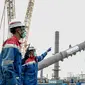 Pertamina melalui PT Kilang Pertamina Balikpapan (PT KPB) memasang Column Propane atau Propylene Splitter di RDMP Balikpapan. Foto Pertamina