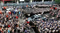 Simulasi Pengamanan Pemilu di KPU, Kini Tak Ada Pengalihan Arus