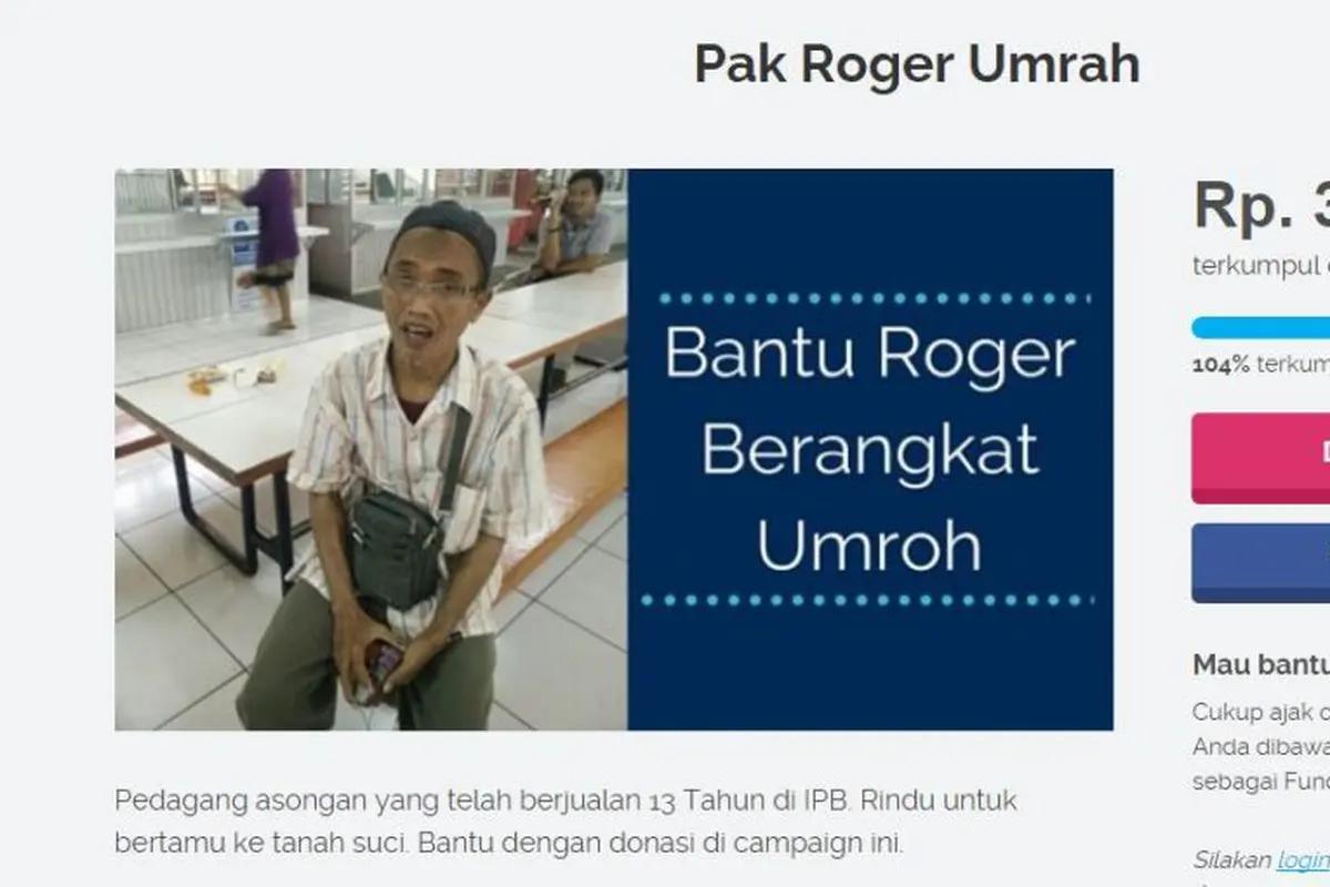 Ingin Berangkatkan Pedagang Asongan Umroh, Mahasiswa Galang Dana