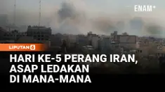 Memasuki hari kelima perang, kepulan asap membumbung tinggi di tenggara Teheran, Iran. Sementara Presiden Donald Trump menyebut konflik bisa berlangsung hingga sebulan atau lebih, dengan sedikitnya 800 orang telah dilaporkan tewas.
