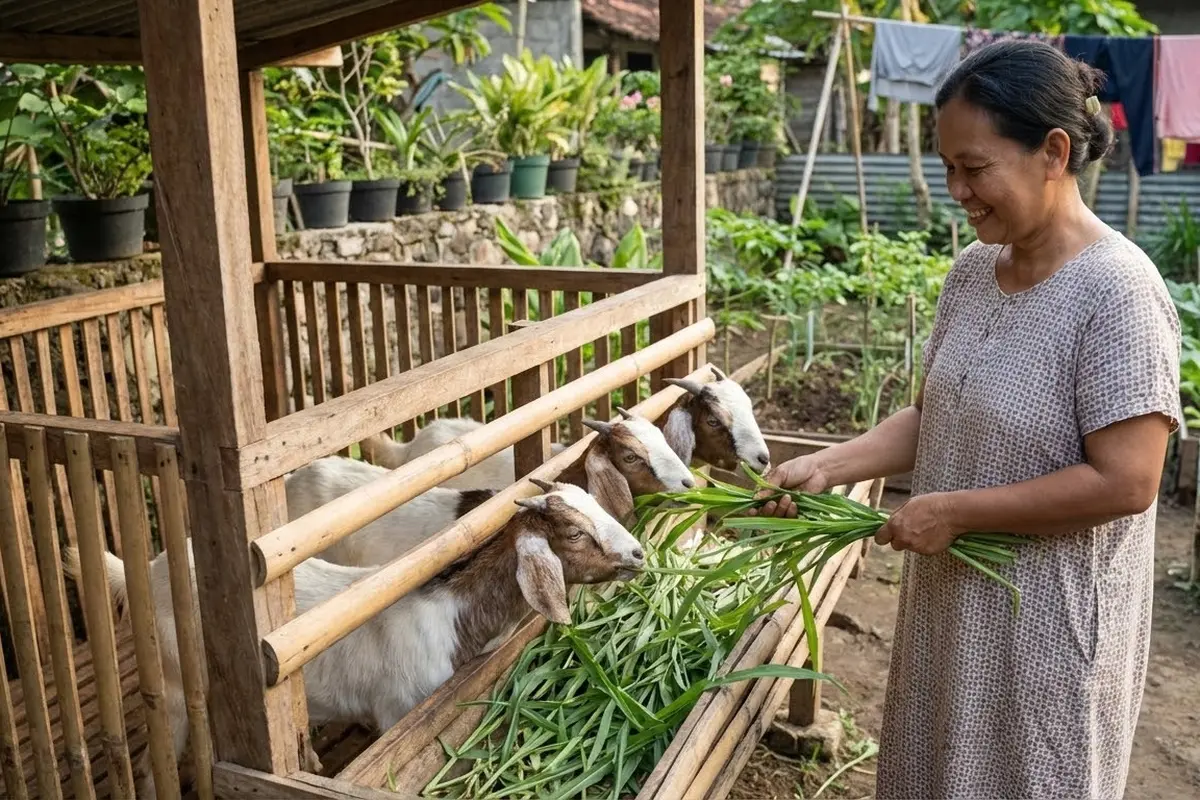 Usaha Ternak Kambing Kecil untuk Ibu Rumah Tangga