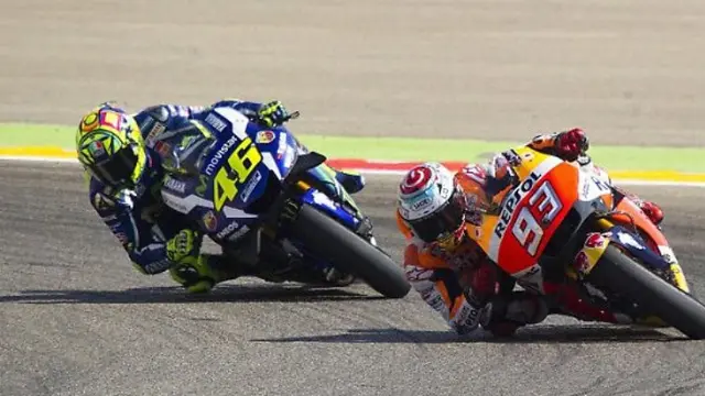 Valentino Rossi dan Marc Marquez