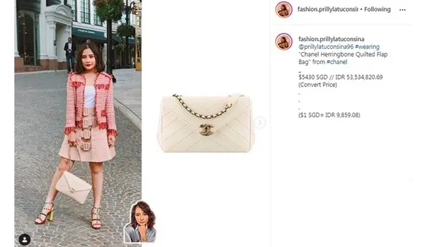 7 Koleksi Sling Bag Mewah Prilly Latuconsina, Ditaksir Capai Ratusan Juta