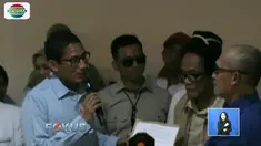 Sandi mengajak milenial kreatif membuka peluang lapangan kerja dari segi manapun termasuk bidang kesehatan hingga endorsement di media sosial tanpa bergantung pada orang lain.