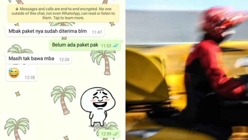 Chat Kocak Antara Kurir dan Pelanggan, Bikin Ketawa Ngakak