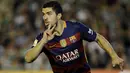 3. Luis Suarez (Barcelona), 8 gol dari 810 menit penampilan. (AFP/Cristina Quicler)