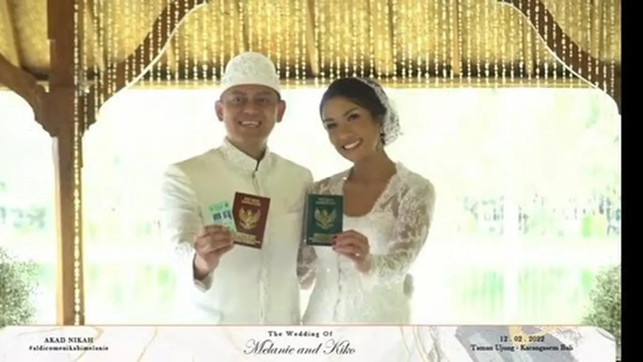 Pernikahan Melanie Putria dan Aldico Sapardan