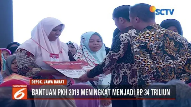 Presiden Jokowi Serahkan Bantuan PKH untuk 1.000 KK
