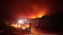 Kebakaran hutan dan lahan tersebut terlambat diantisipasi pihak berwenang setempat. (STRINGER/AFP)