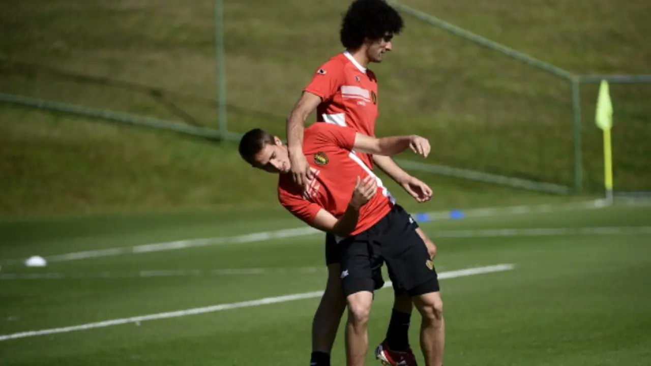 Marouane Fellaini dan Adnan Januzaj