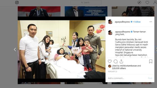 Unggahan Agus Harimurti Yudhoyono