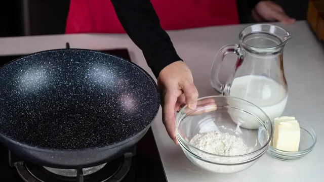 bechamel saus susu tepung