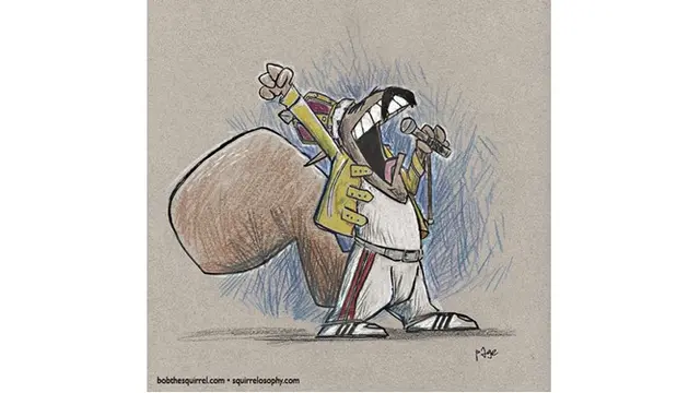 7 Ilustrasi Tupai dengan Karakter Musisi Terkenal, Detailnya Bikin Takjub