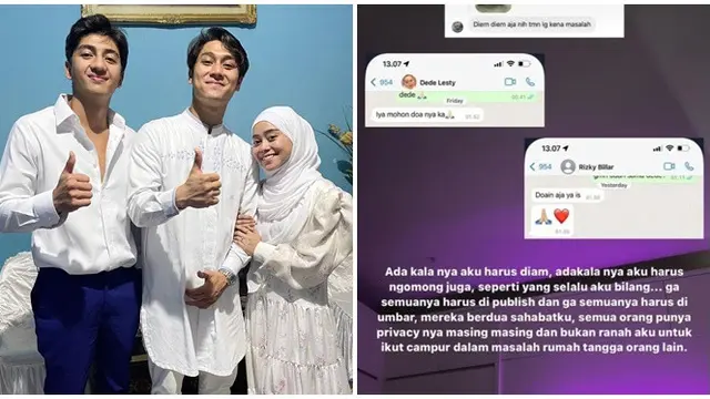 6 Pernyataan dari Kerabat Dekat Rizky Billar dan Lesti Kejora, Tak Banyak Komentar