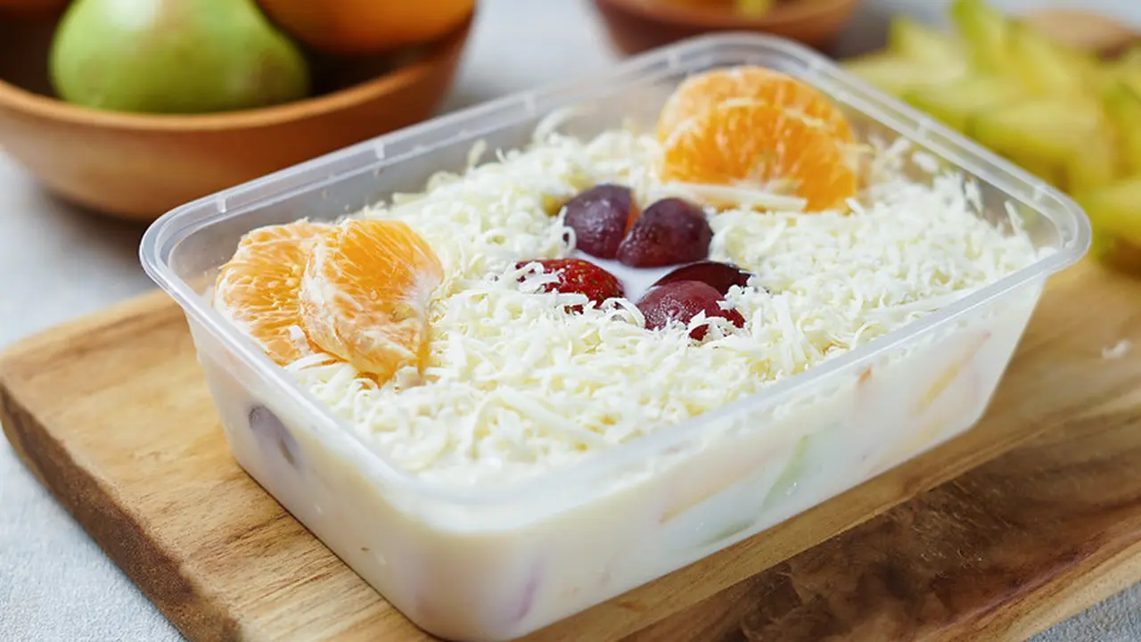 salad buah yogurt susu