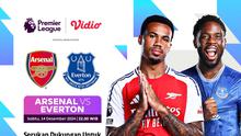 Pertandingan Liga Inggris: Arsenal vs Everton pada matchweek ke 16 di Vidio pekan ini. (sum. doc. vidio.com)
