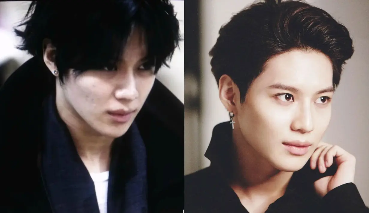 Wajah Taemin SHINee tampak begitu mulus saat di atas panggung. Karena sering mengenakan makeup, di wajahnya pun muncul jerawat. (Foto: koreaboo.com)