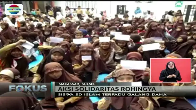 Aksi solidaritas terhadap Rohingya juga berlanjut di berbagai daerah.