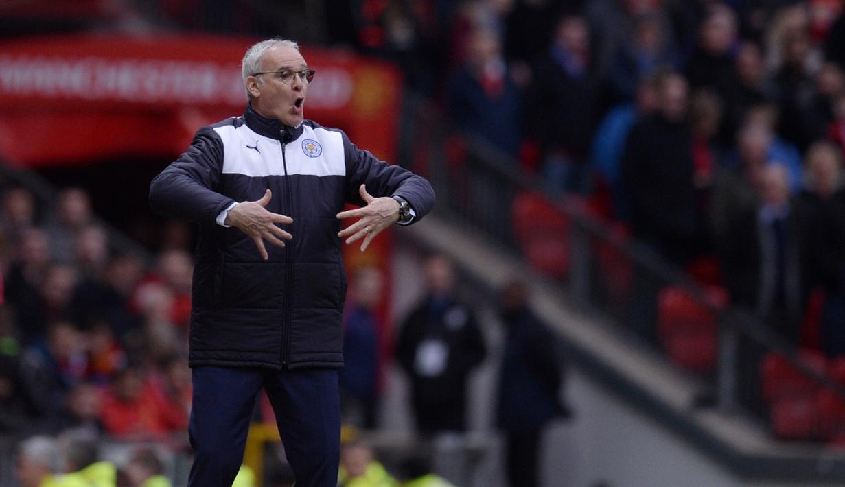 Bagi Claudio Ranieri yang lahir di Roma, 20 Oktober 1951, ini adalah gelarnya yang pertama di liga kasta tertinggi. (AFP/Oli Scarff)