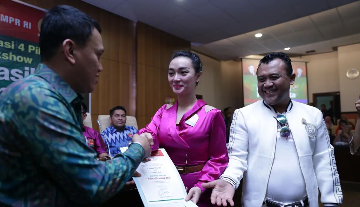 Penyanyi asal Cikarang ini jadi Duta Pancasila berkat usulan dari Fraksi Partai Kebangkitan Bangsa.  (Adrian Putra/Bintang.com)