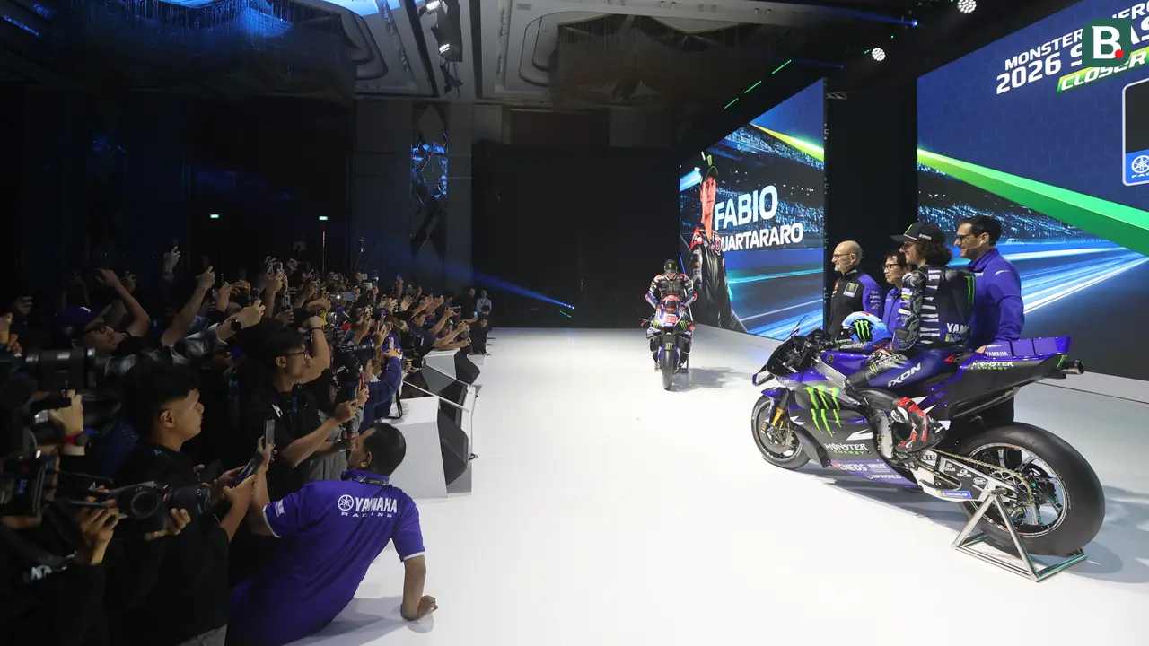 Foto: Fabio Quartararo dan Alex Rins Pamer Mesin V4 Baru Motor Yamaha Untuk MotoGP 2026