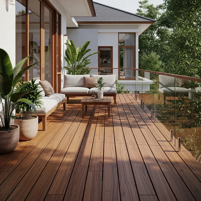 9 Model Teras Kayu yang Bikin Rumah Hangat Paling Dicari 2025, Kombinasi Estetika