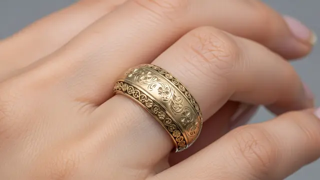Model Cincin Emas 24 Karat untuk Investasi 2026 Motif Ukiran Klasik