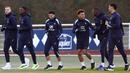 Diketahui, Timnas Prancis akan berhadapan dengan Kroasia di babak perempat final UEFA Nations League 2024-2025. (FRANCK FIFE/AFP)