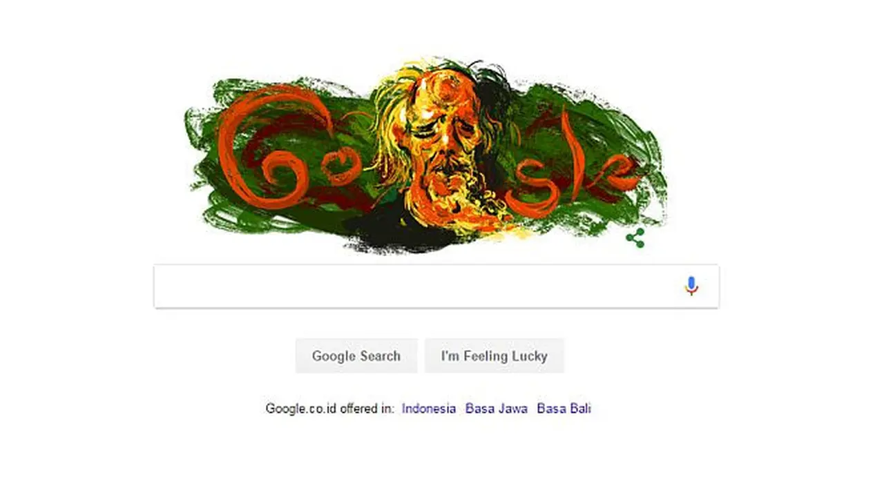 Google hari ini mengenang salah satu Maestro seni lukis Indonesia, Affandi Koesoema.