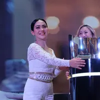 Princess Syahrini saat menghadiri acara salah satu produk kecantikan. (Sumber foto: Ega Maharni/Bintang.com)