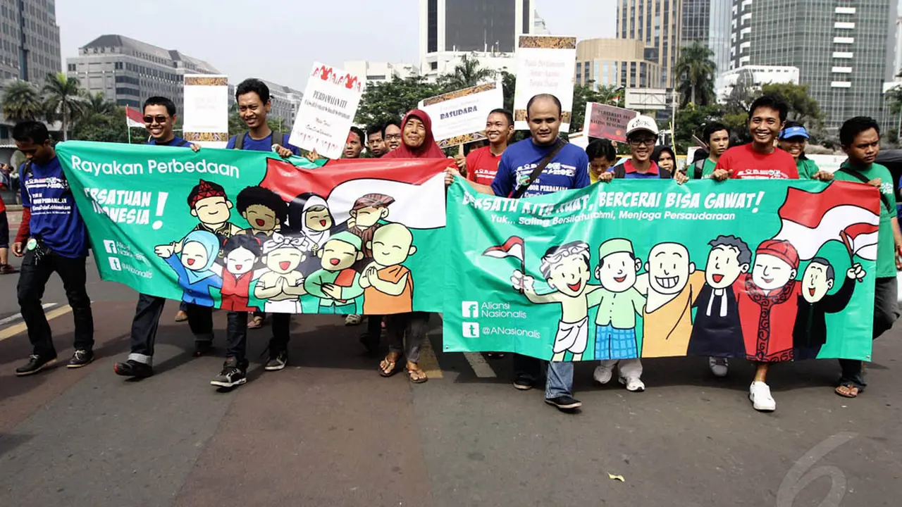 Aksi Pawai Peringati Hari Toleransi Internasional