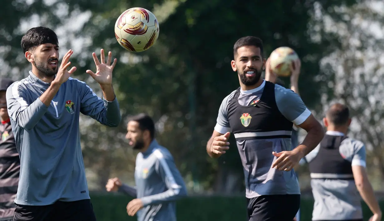 Laga final Piala Asia 2023 antara Yordania vs Qatar bakal digelar di Lusail Stadium, Sabtu (10/2/2024) pukul 22.00 WIB. (KARIM JAAFAR/AFP)