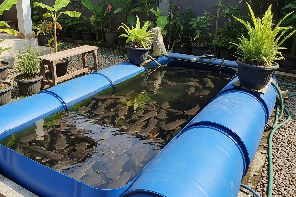 Cara Membuat Kolam Lele dari Drum Plastik Bekas, Praktis dan Hemat Lahan