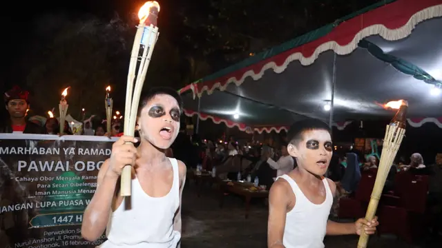 Pawai Obor Ramadan 1447 Hijriah dan perayaan Imlek 2026 hadir serentak di Kota Pontianak Kalimantan Barat.