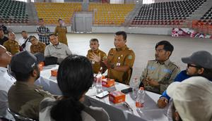 Pemerintah Provinsi Sumut melakukan pertemuan dengan Relawan Gimbal Alas Malang, Jawa Timur (Jatim), Pelni dan pihak terkait lainnya di Gedung Serbaguna (GSG). (Foto: Dinas Komunikasi dan Informatika Provinsi Sumut).
