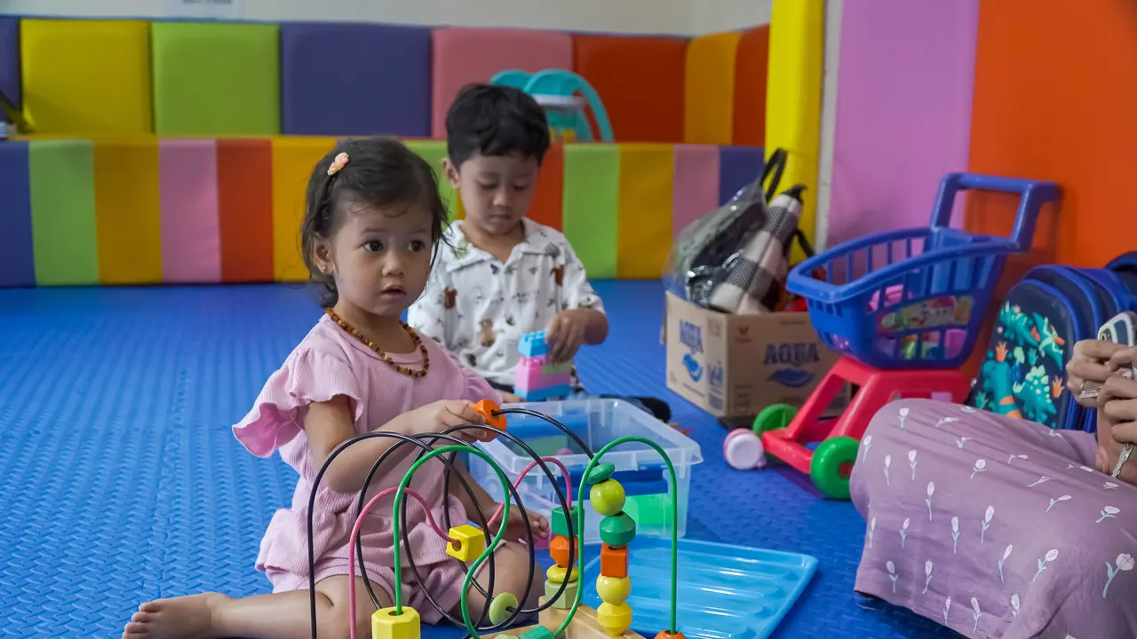 Ilustrasi anak bermain di Rumah Anak SIGAP (Dok. Tanoto Foundation)